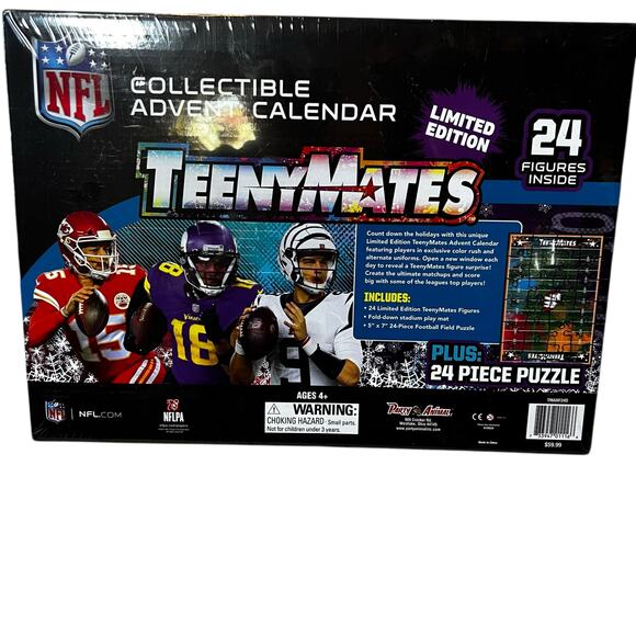 Teeny Mates NFL Collectors christmas  Advent Calendar Limited edition 24 figures - Picture 2 of 4